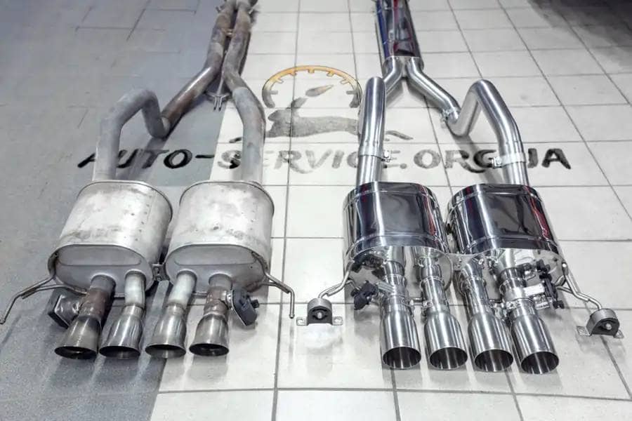 Установка Даунпайпа 1 Установка даунпайпа (downpipe)
