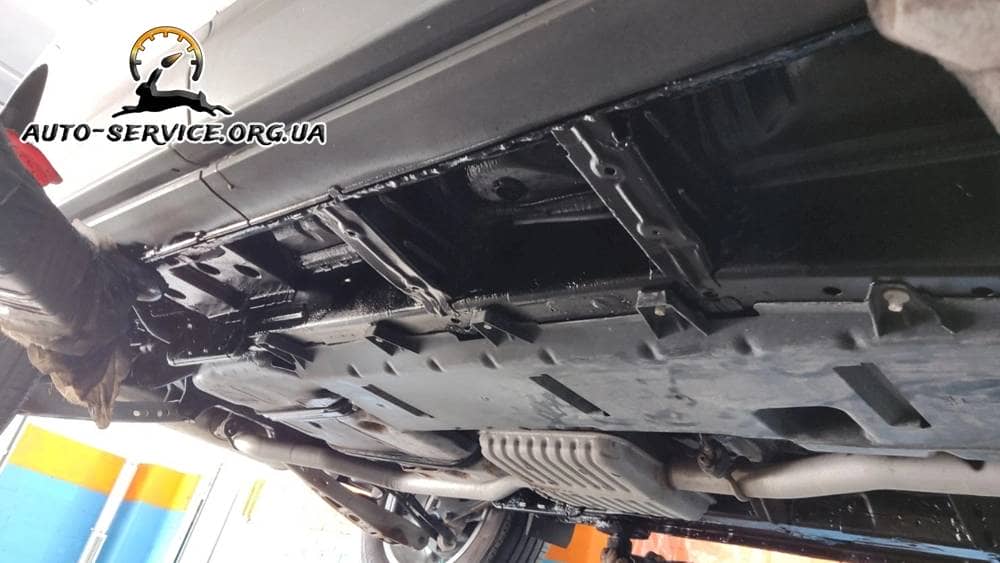 Установка защиты днища